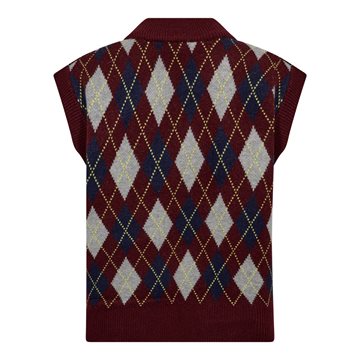 Co\' Couture - Row Check Vest - Winered
